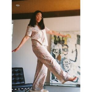 Lisa Says Gah Billie Pajama Set in Painted Ladies Print Medium